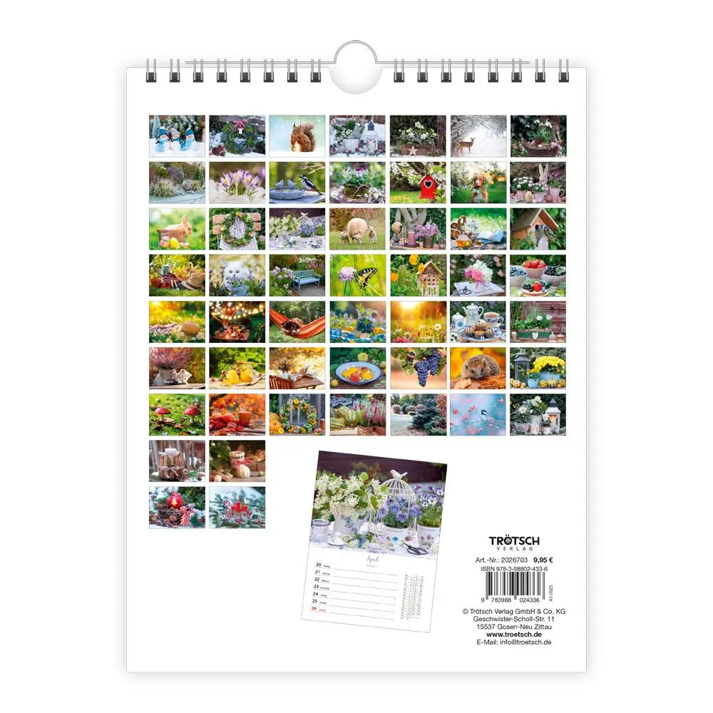 Bild: 9783988024336 | Trötsch Wochenkalender zum Hängen Landliebe 2026 | Wandkalender | KG