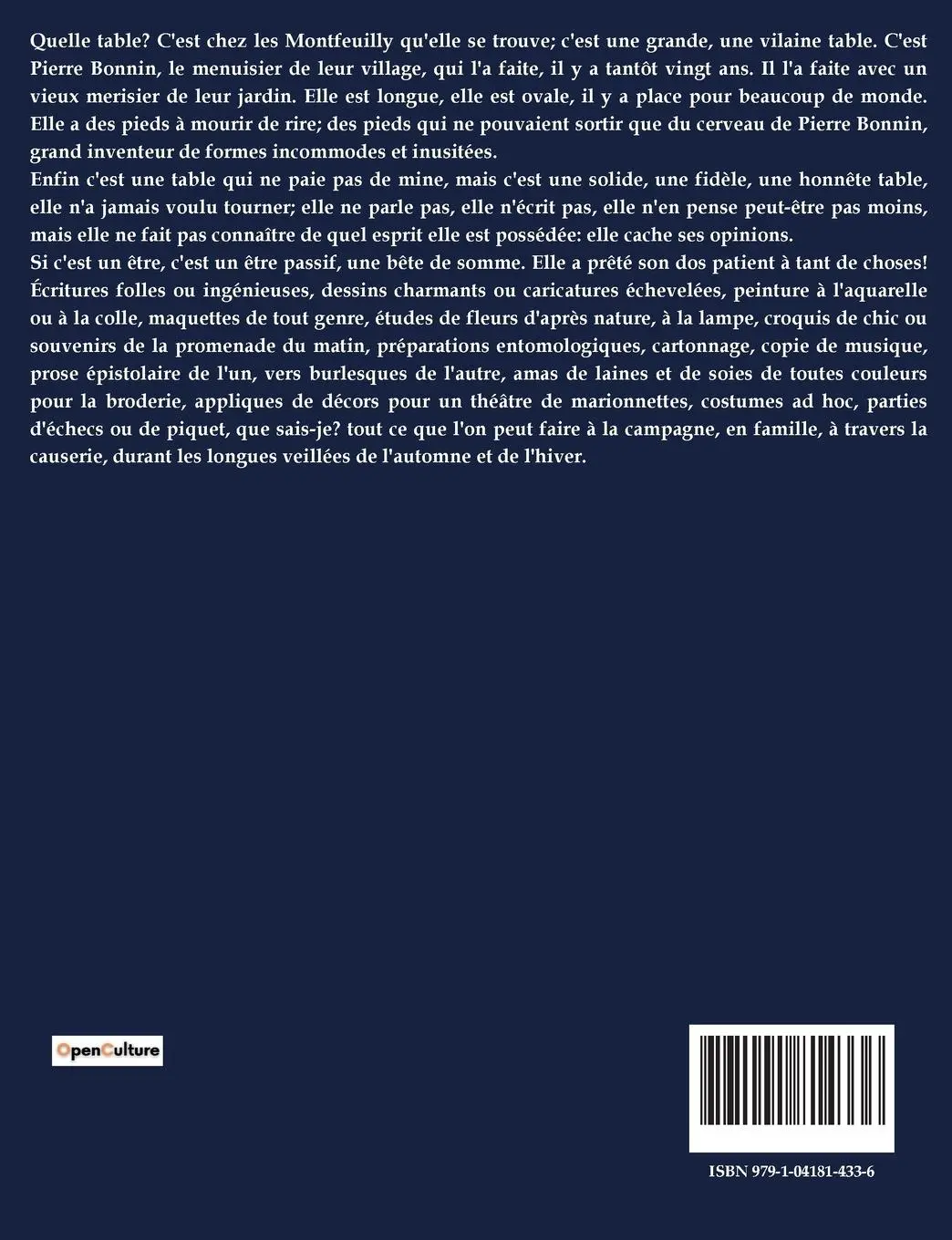 Rückseite: 9791041814336 | Autour de la table | George Sand | Taschenbuch | Französisch | 2023