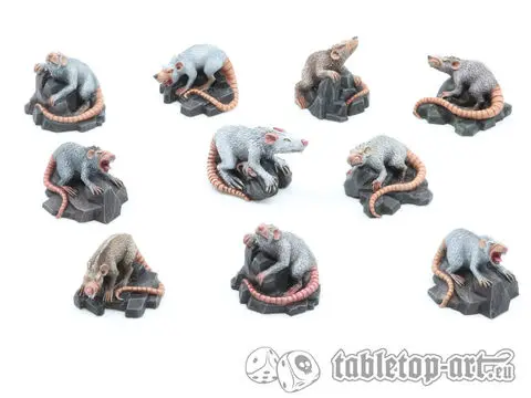 Cover: 704270724436 | Giant Rats Pack (10) | Tabletop-Art | EAN 704270724436