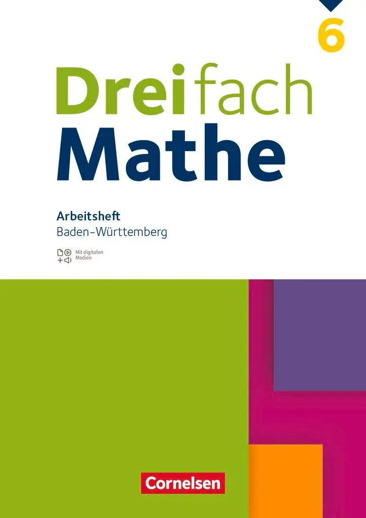 Cover: 9783060044436 | Dreifach Mathe 6. Schuljahr. Baden-Württemberg - Arbeitsheft mit... Cover: 9783060044436 | Dreifach Mathe 6. Schuljahr. Baden-Württemberg - Arbeitsheft mit...