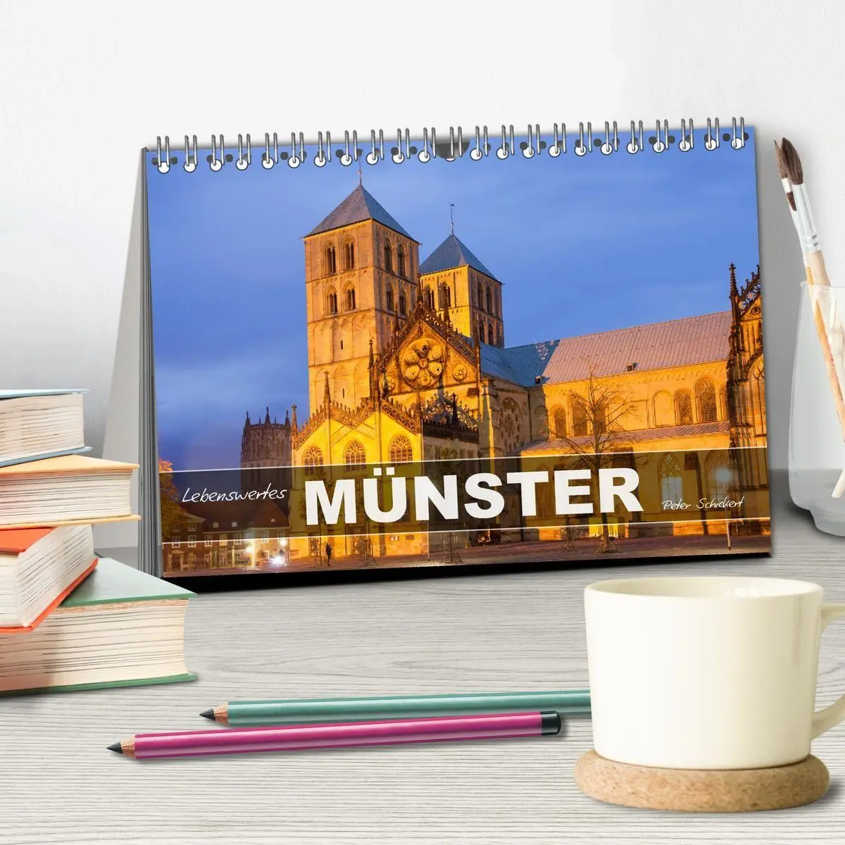 Bild: 9783516774436 | Lebenswertes Münster (Tischkalender 2027 DIN A5 quer), CALVENDO...