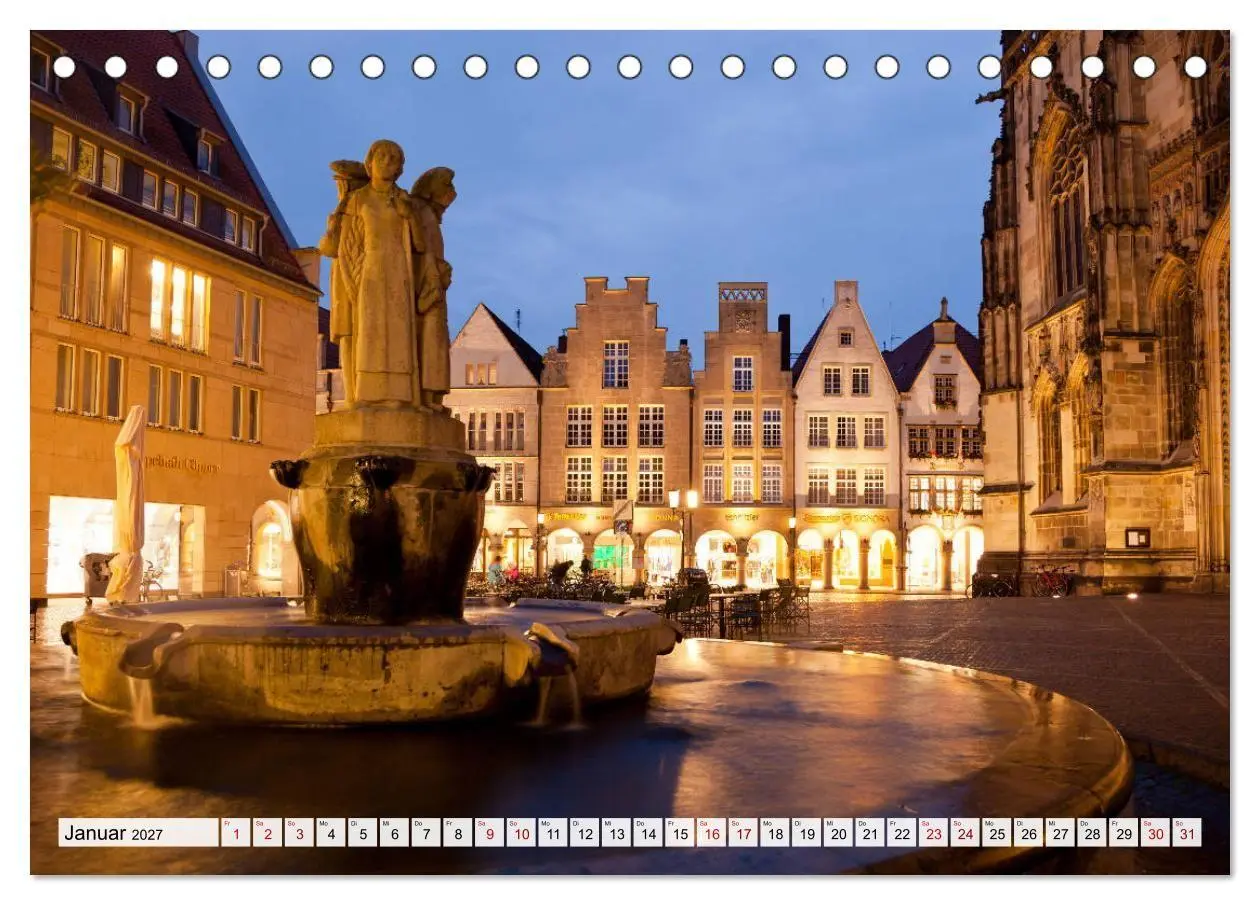 Bild: 9783516774436 | Lebenswertes Münster (Tischkalender 2027 DIN A5 quer), CALVENDO...