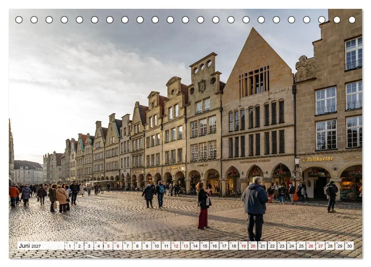 Bild: 9783516774436 | Lebenswertes Münster (Tischkalender 2027 DIN A5 quer), CALVENDO...