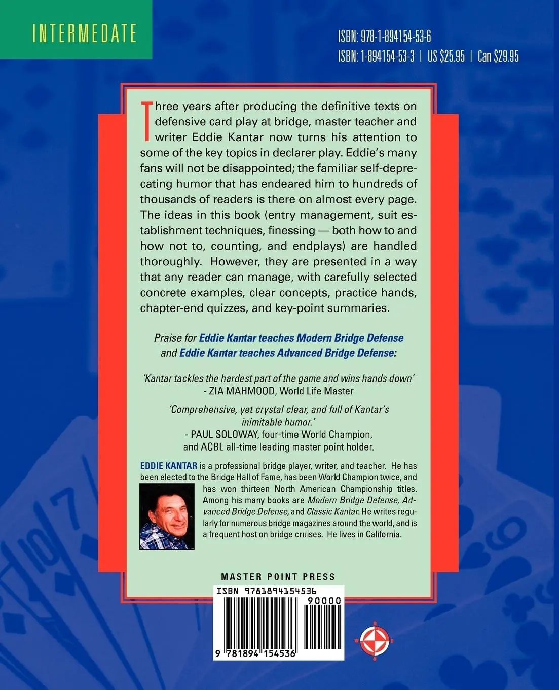 Rückseite: 9781894154536 | Topics in Declarer Play at Bridge | Eddie Kantar | Taschenbuch | 2002