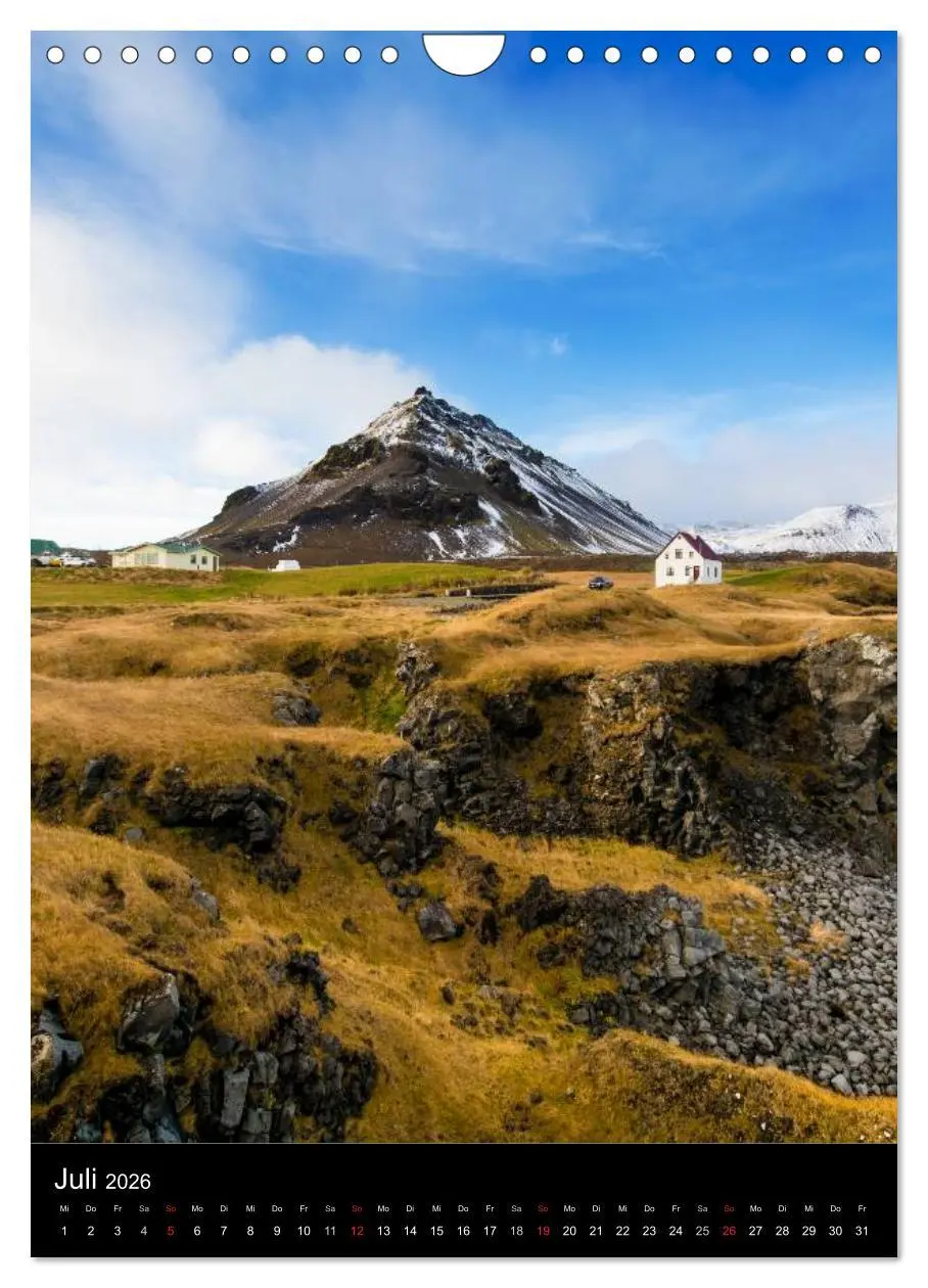 Bild: 9783516454536 | Island - Wundervolle Landschaften (Wandkalender 2026 DIN A4 hoch),...