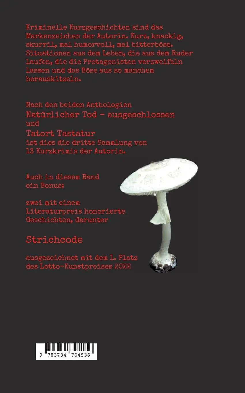 Rückseite: 9783734704536 | kann Spuren von Tod enthalten | 13 kriminelle Kurzgeschichten | Buch
