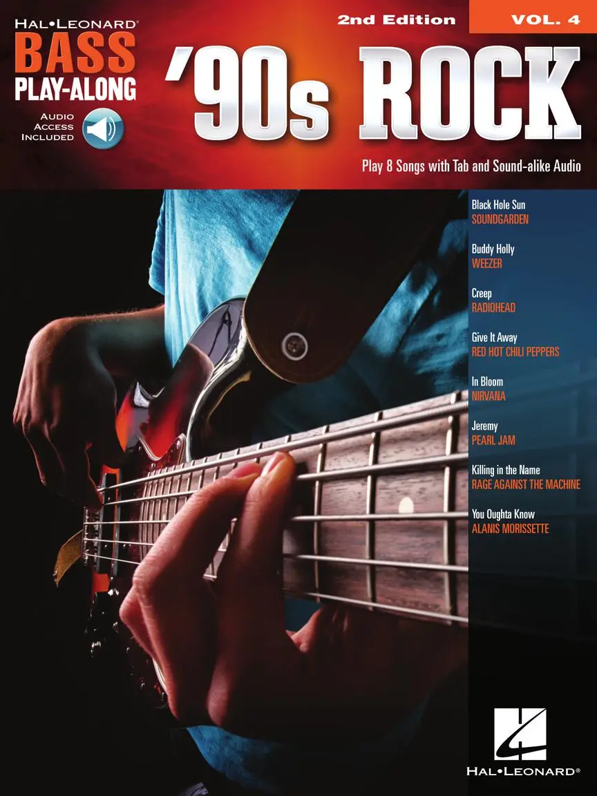 Cover: 888680944636 | '90s Rock | Bass Play-Along Volume 4 | Taschenbuch | Englisch | 2019