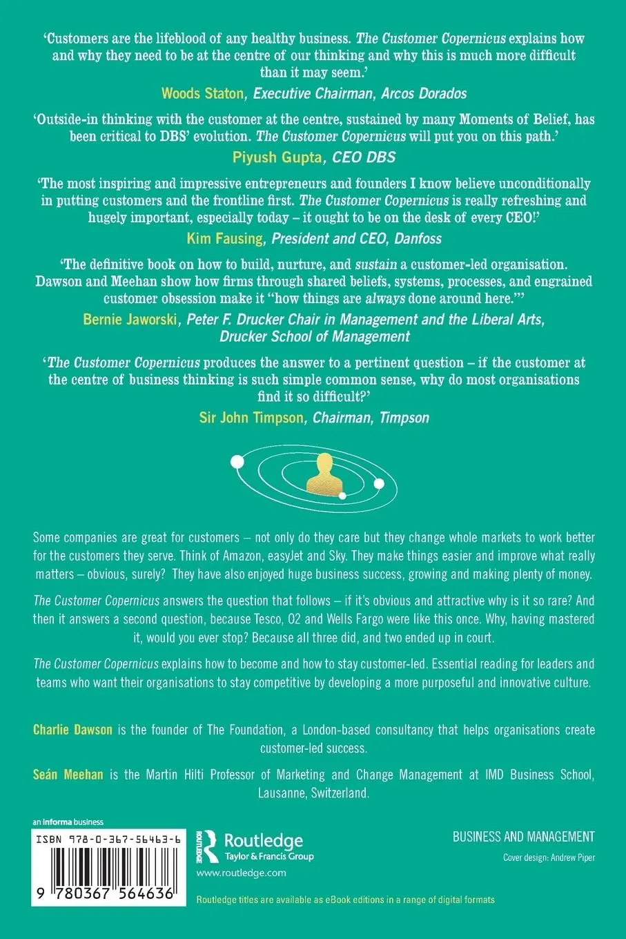 Rückseite: 9780367564636 | The Customer Copernicus | How to be Customer-Led | Dawson (u. a.)