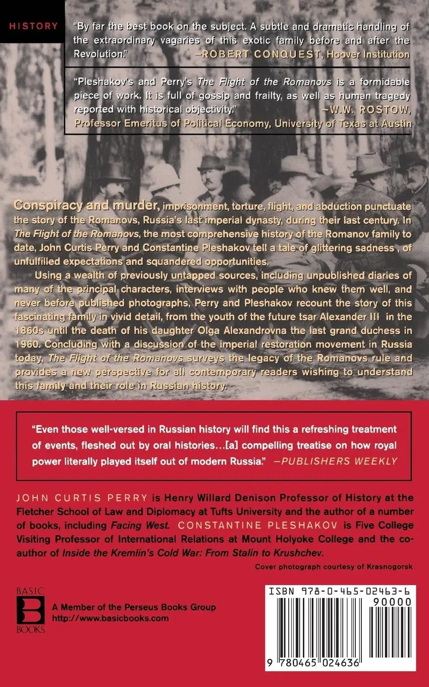 Rückseite: 9780465024636 | The Flight of the Romanovs | A Family Saga | John Curtis Perry (u. a.)