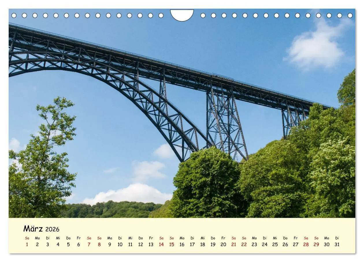 Bild: 9783457354636 | Müngstener Brücke - Landschaft rund um Solingen (Wandkalender 2026...