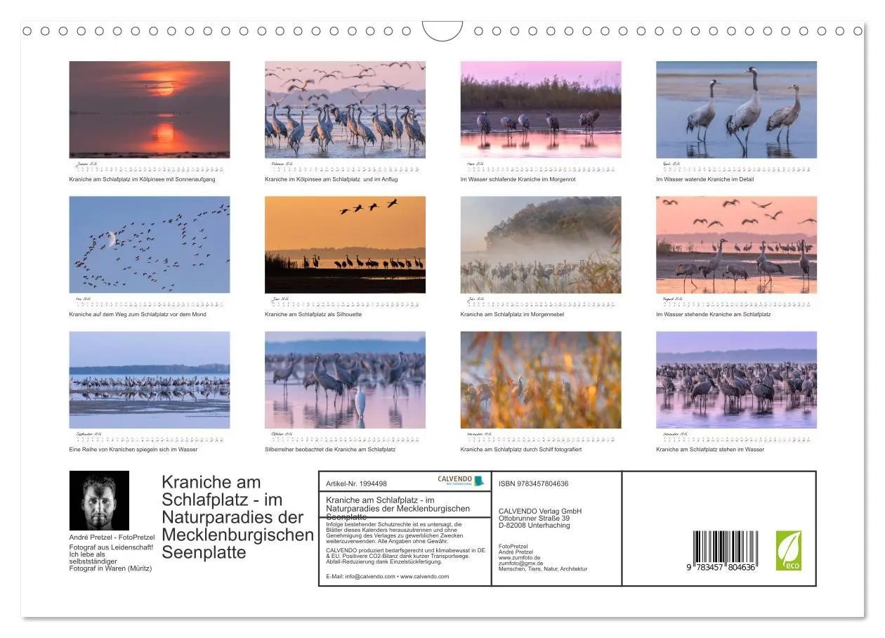Bild: 9783457804636 | Kraniche am Schlafplatz - im Naturparadies der Mecklenburgischen...