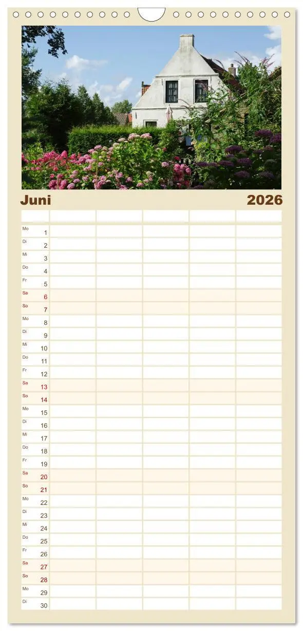 Bild: 9783516514636 | Familienplaner 2026 - Ameland mit 5 Spalten (Wandkalender, 21 x 45...