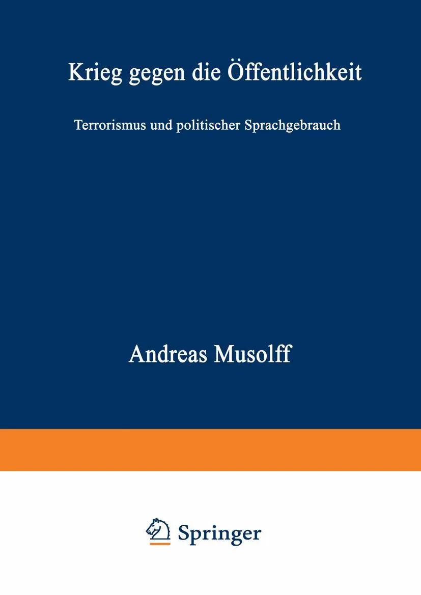 Cover: 9783531124636 | Krieg gegen die Öffentlichkeit | Andreas Musolff | Taschenbuch | 1996