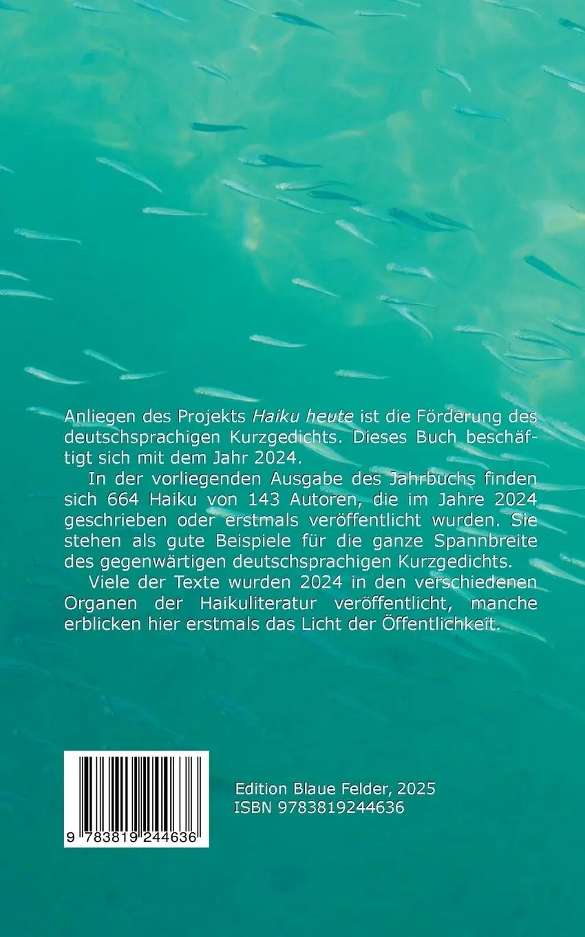 Rückseite: 9783819244636 | Im Gegenlicht | Haiku-Jahrbuch 2024 | Volker Friebel | Taschenbuch