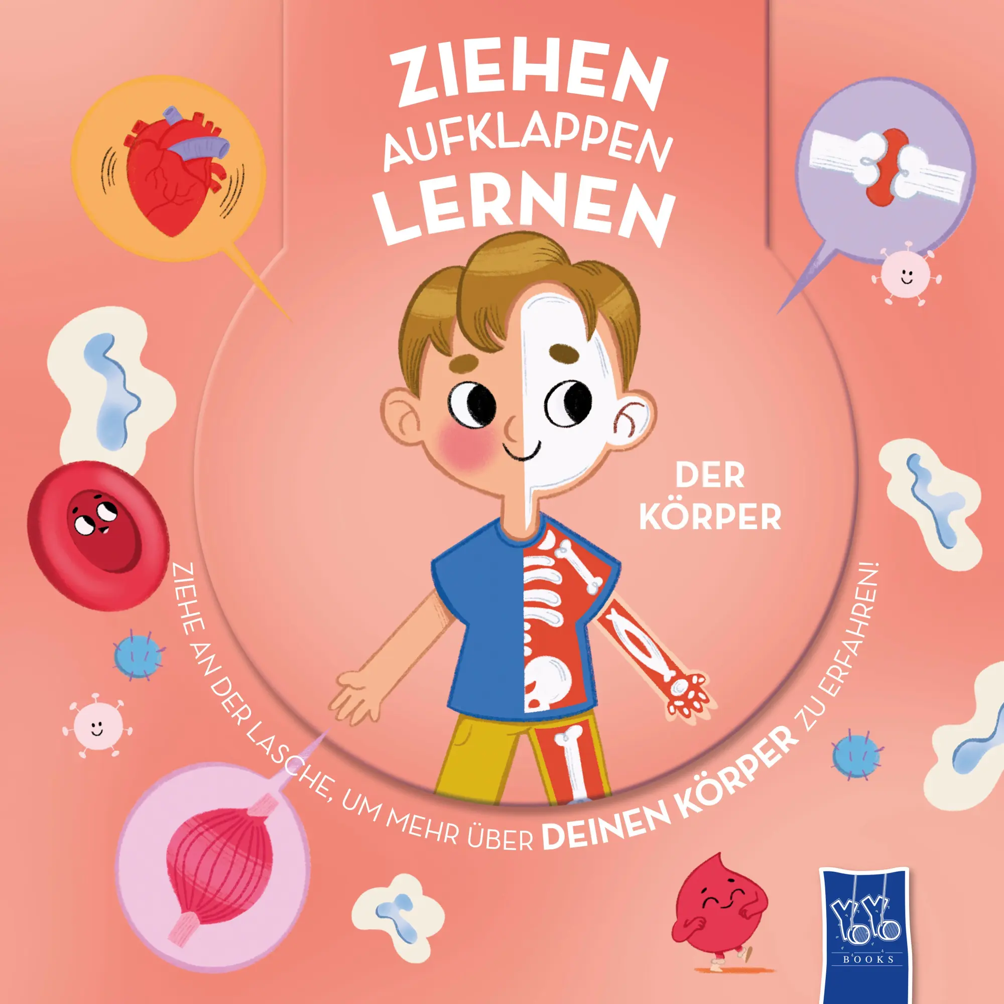 Cover: 9789465054636 | Ziehen - Aufklappen - Lernen: Der Körper | Peter Gennet | Buch | 12 S.
