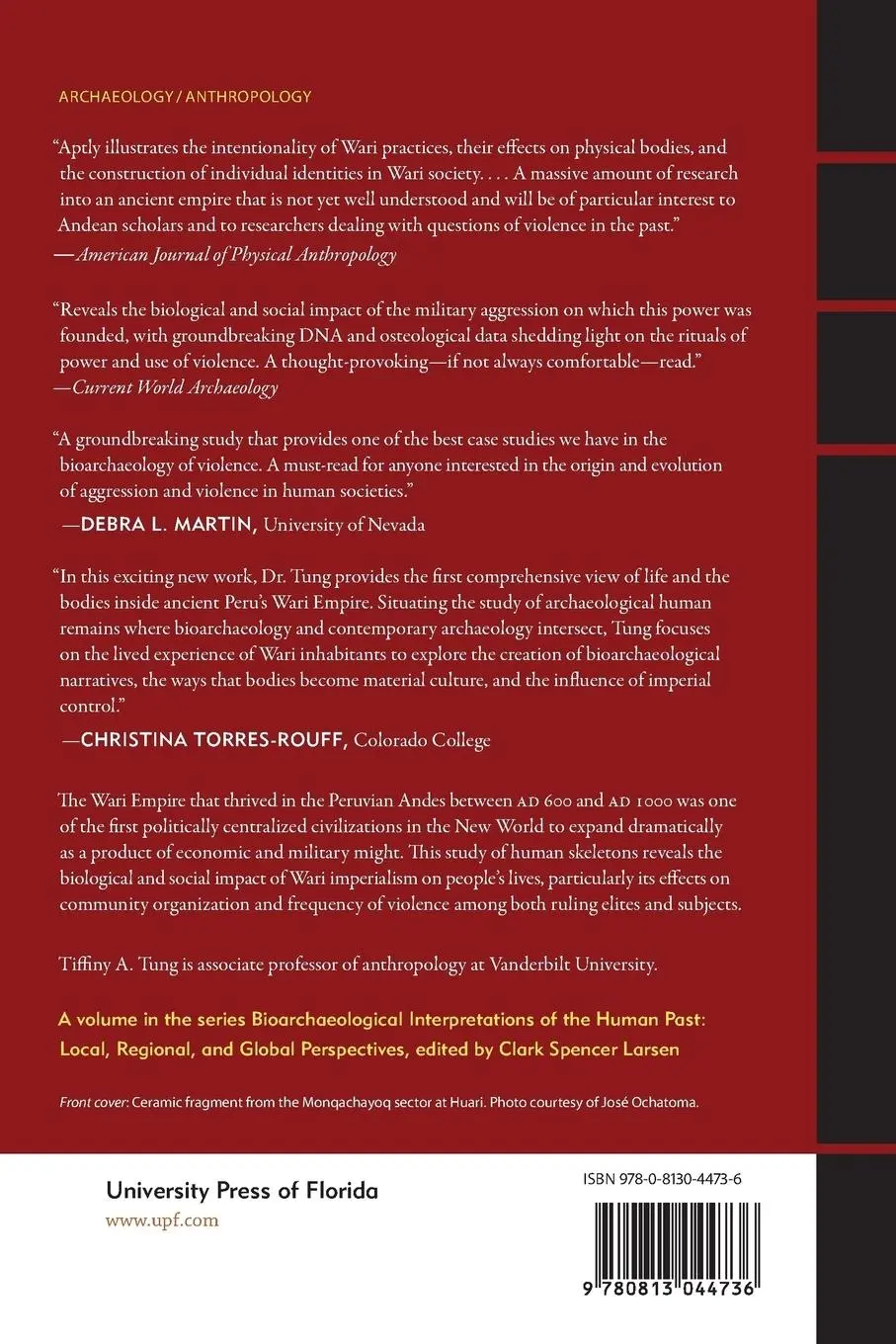 Rückseite: 9780813044736 | Violence, Ritual, and the Wari Empire | Tiffiny A. Tung | Taschenbuch