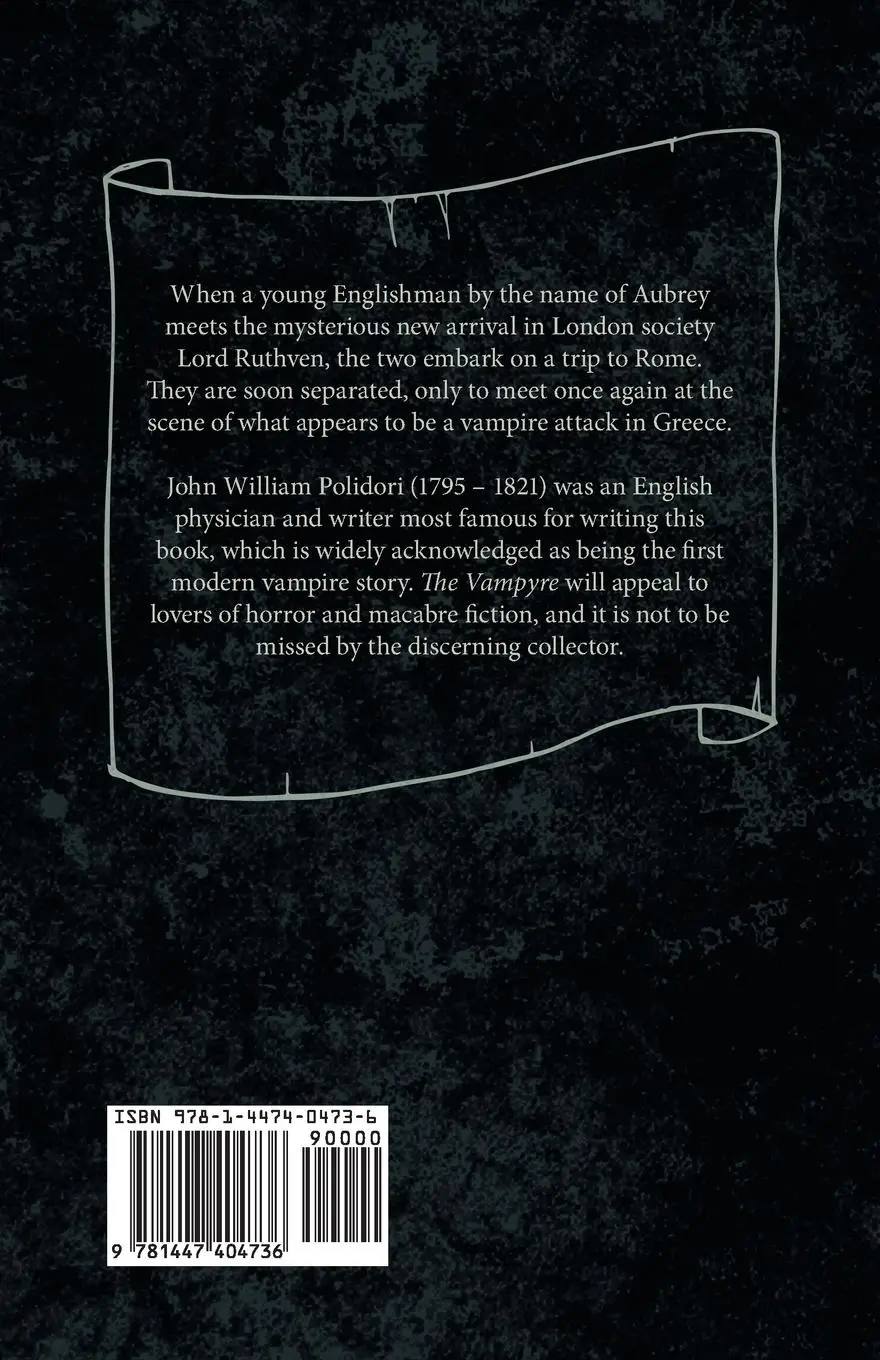 Rückseite: 9781447404736 | The Vampyre - A Tale (Fantasy and Horror Classics) | Polidori | Buch