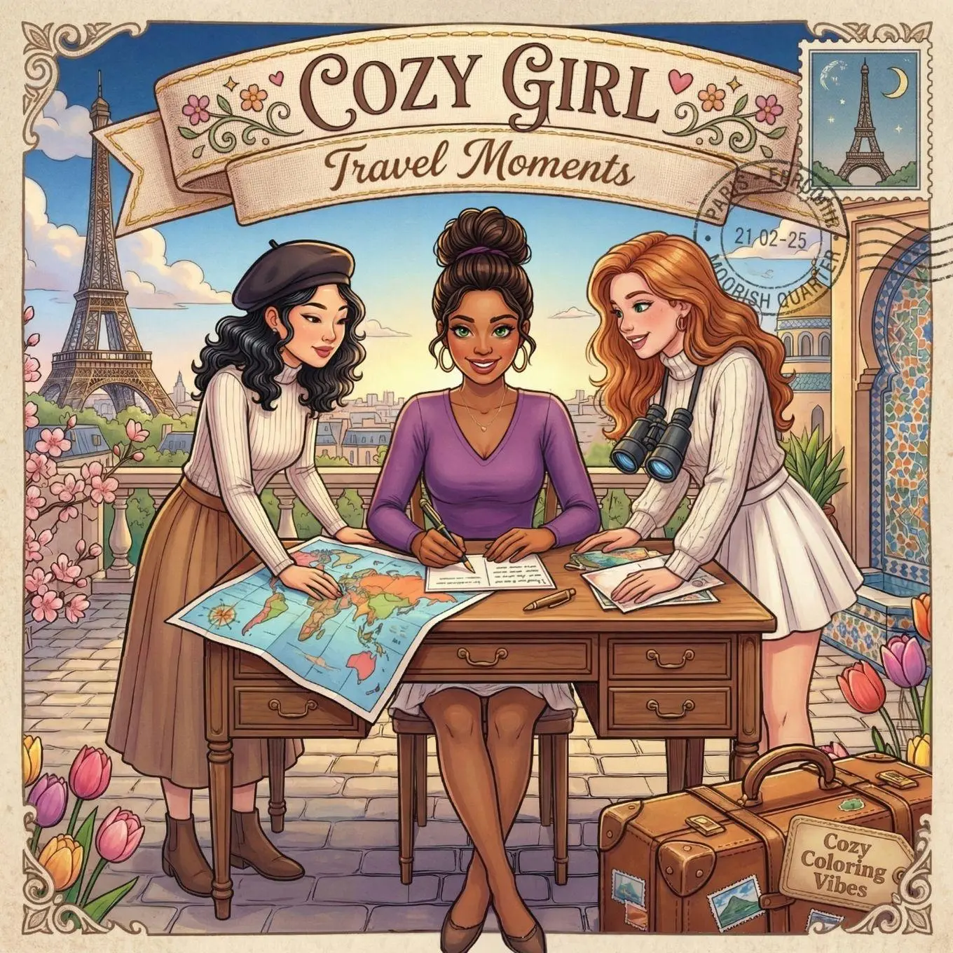 Cover: 9781965964736 | Cozy Girl Travel Moments | Cozy Coloring Vibes | Taschenbuch | 2026