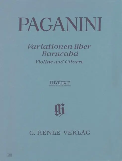 Cover: 9790201804736 | Paganini, N: 60 Variationen über Barucabà für Violine und Gi | Buch