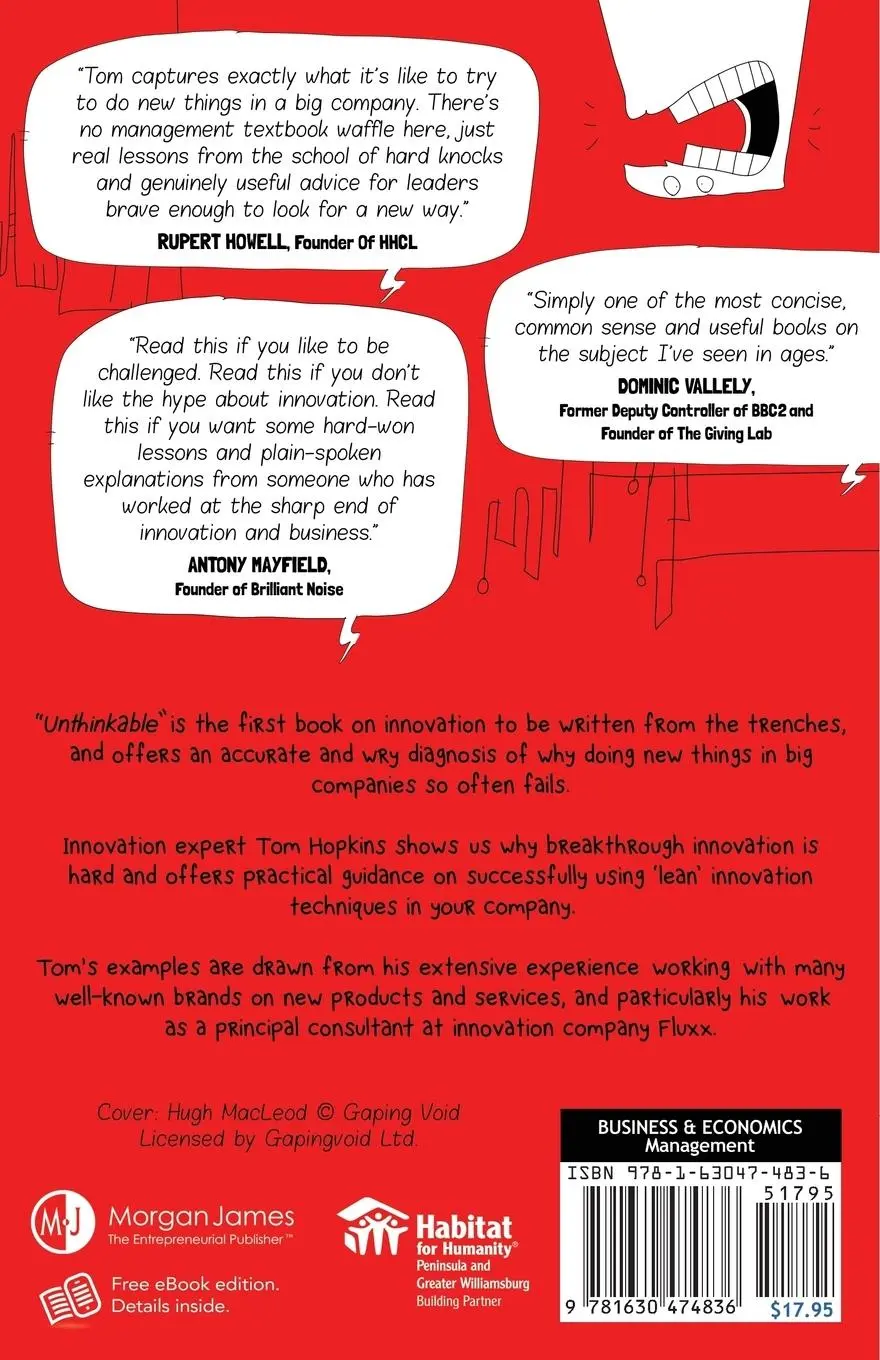 Rückseite: 9781630474836 | Unthinkable | The Culture and Politics of Getting Innovation Wrong