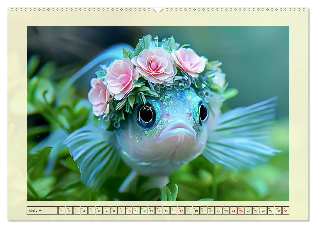 Bild: 9783457404836 | Fashion-Fisch. Die lustige Welt der Unterwasser-Mode (Wandkalender...
