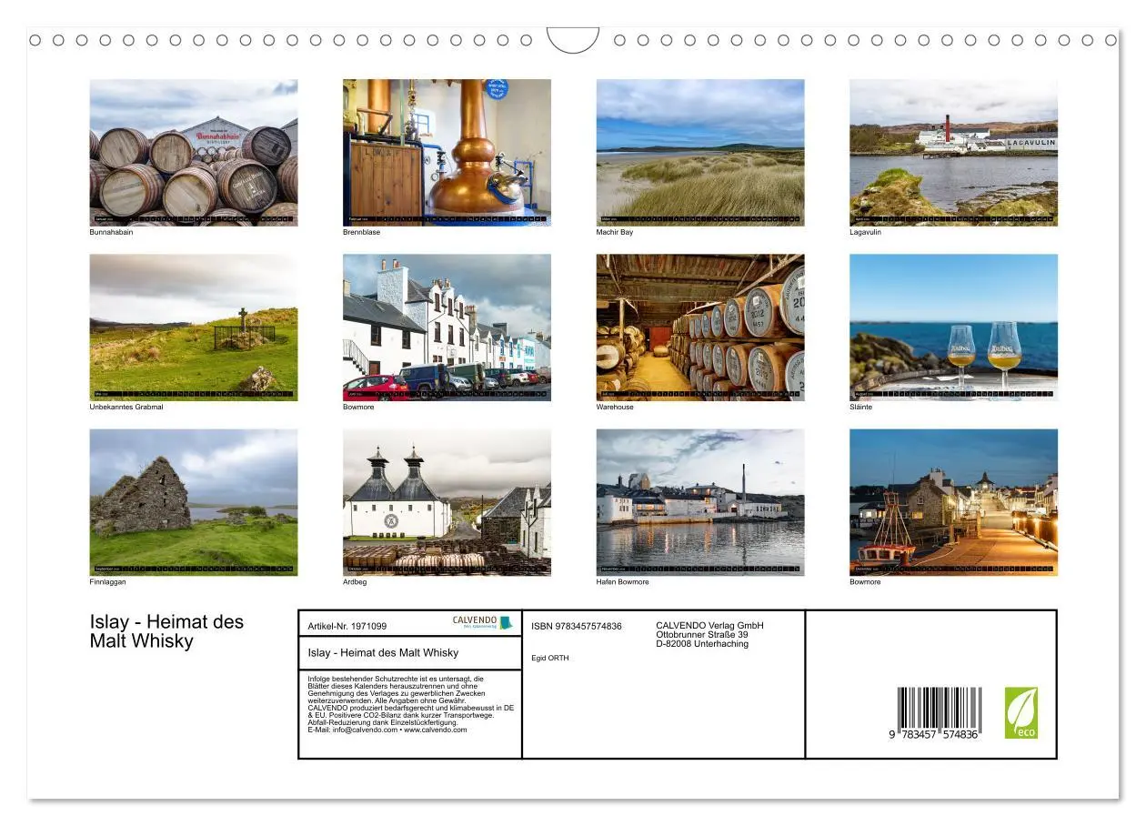 Bild: 9783457574836 | Islay - Heimat des Malt Whisky (Wandkalender 2026 DIN A3 quer),...
