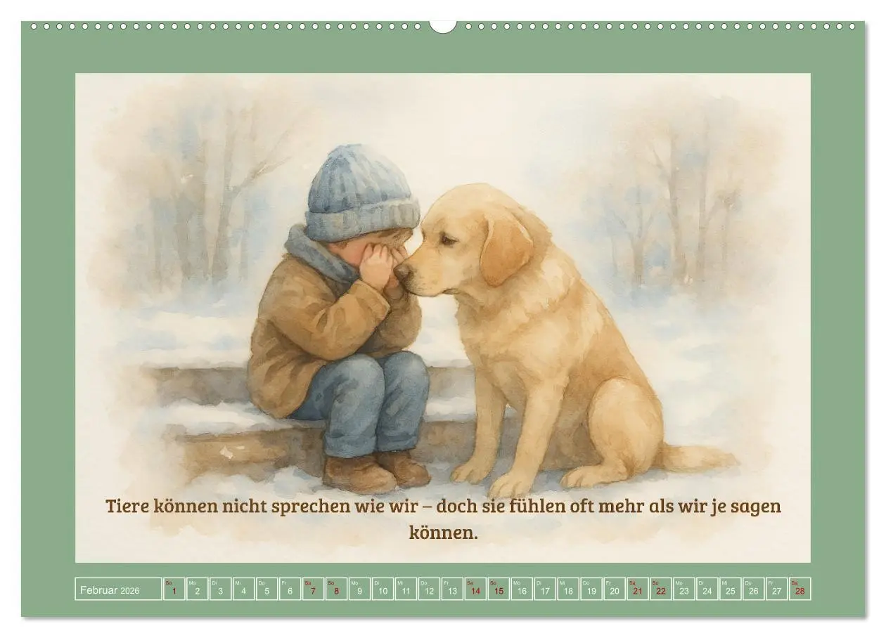Bild: 9783516594836 | Wenn wir fühlen (Wandkalender 2026 DIN A2 quer), CALVENDO...