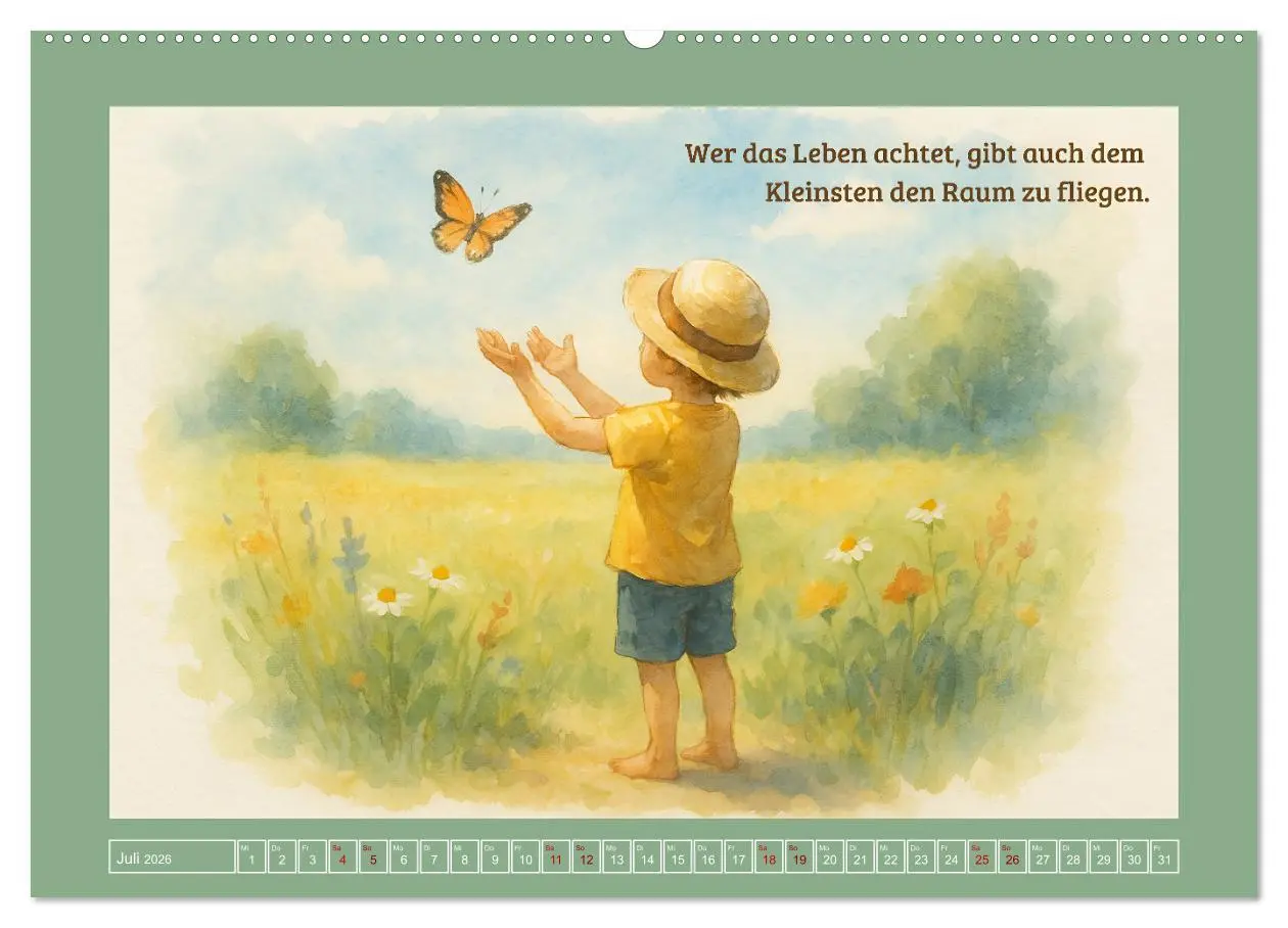Bild: 9783516594836 | Wenn wir fühlen (Wandkalender 2026 DIN A2 quer), CALVENDO...