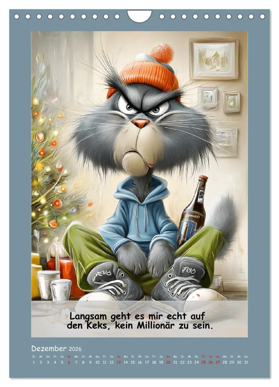 Bild: 9783516734836 | Kratzige Kerle. Trockener Katzenhumor vom Feinsten (Wandkalender...