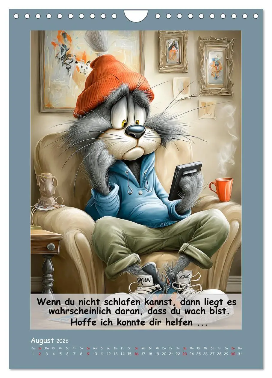 Bild: 9783516734836 | Kratzige Kerle. Trockener Katzenhumor vom Feinsten (Wandkalender...