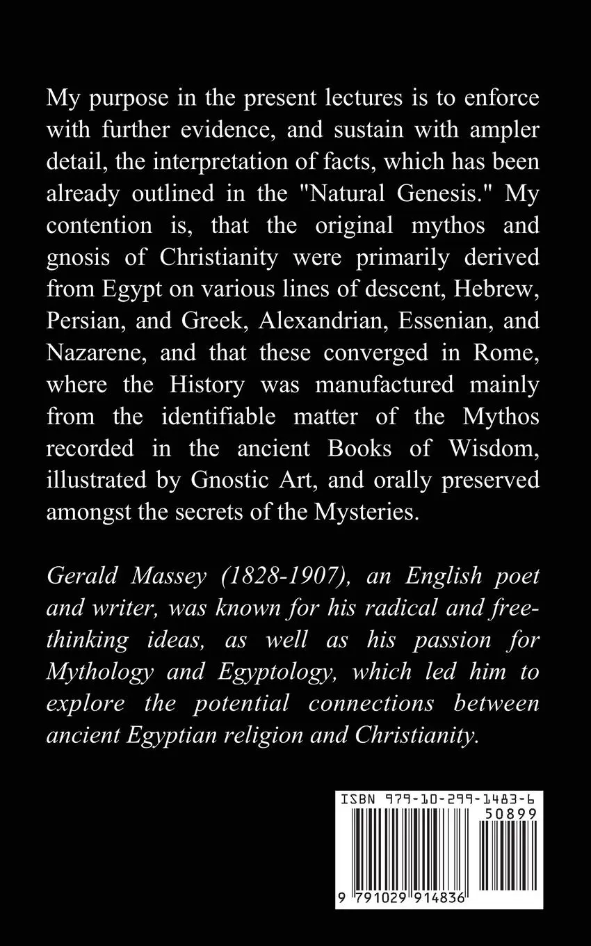 Rückseite: 9791029914836 | Gnostic and Historic Christianity | Gerald Massey | Taschenbuch | 2023