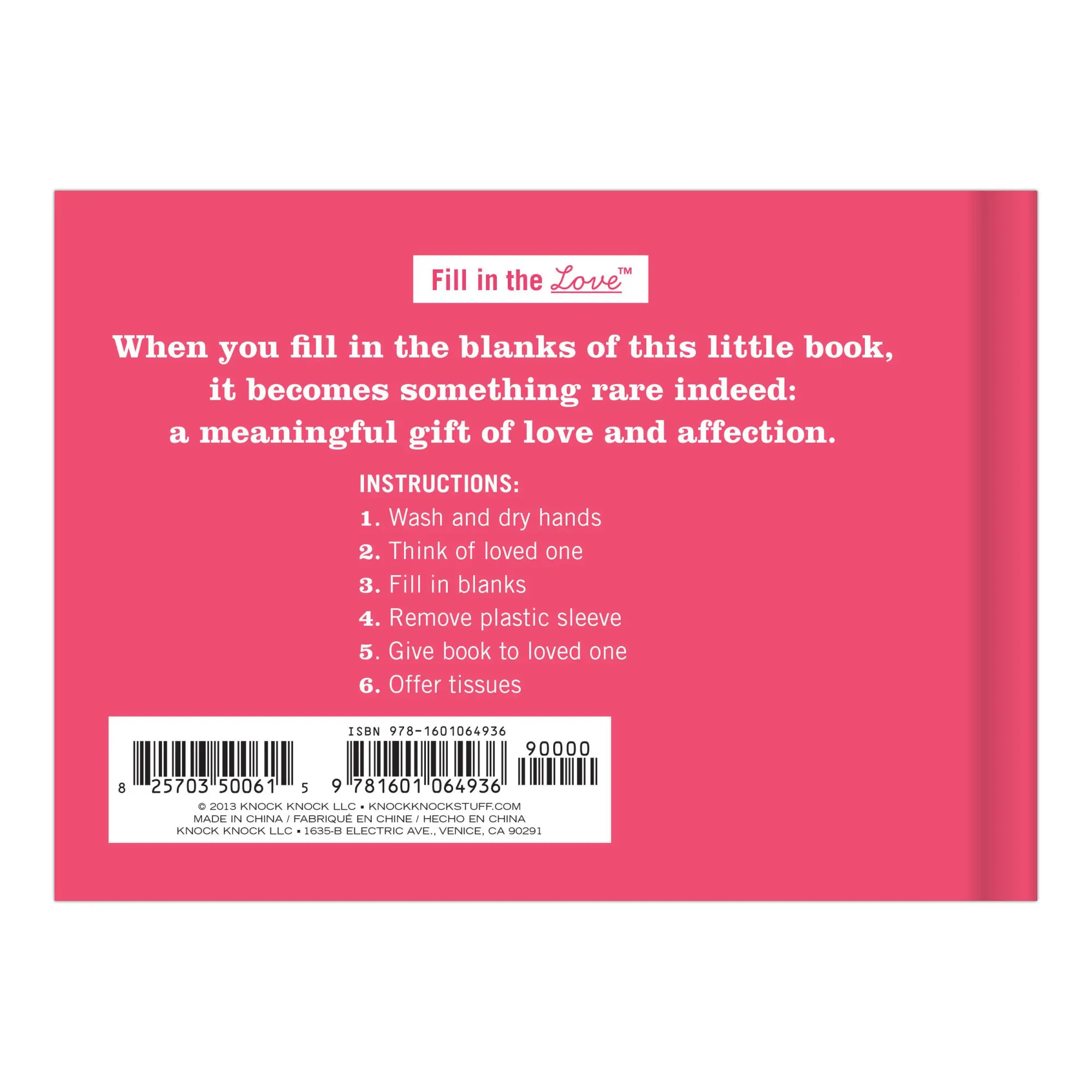 Bild: 9781601064936 | What I Love about You Fill in the Love Book | Knock Knock | Buch