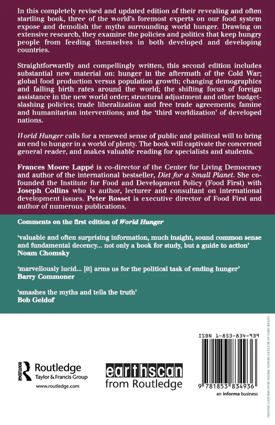 Rückseite: 9781853834936 | World Hunger | Joseph Collins | Taschenbuch | Englisch | 1997