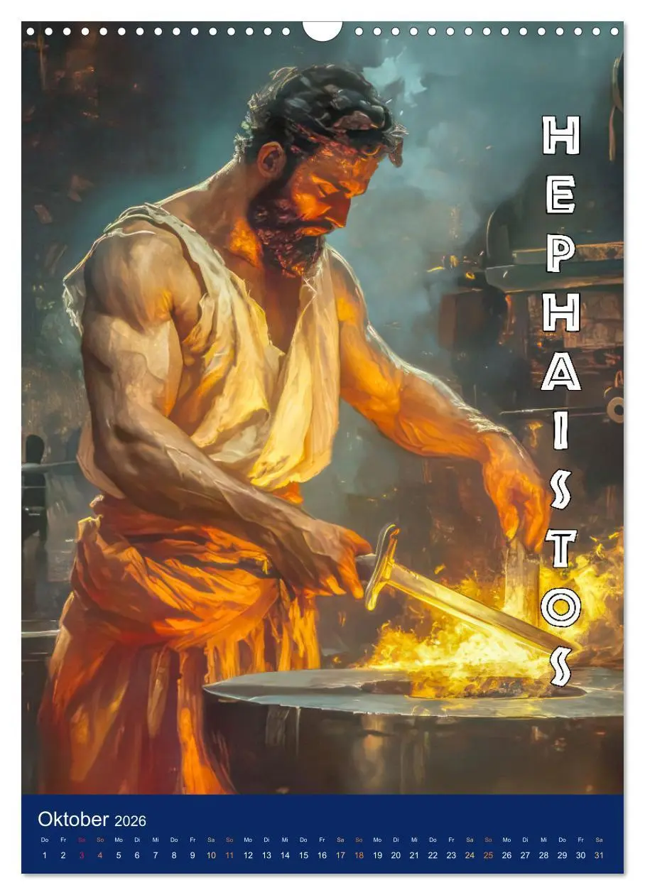 Bild: 9783457254936 | Zeus - Umringt von griechischen Göttern (Wandkalender 2026 DIN A3...