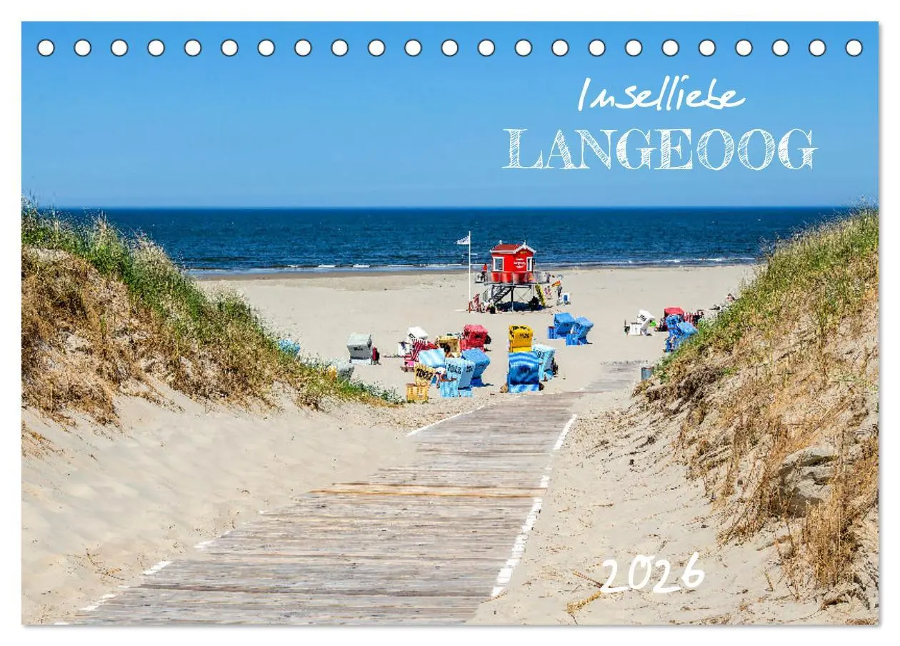 Cover: 9783457634936 | Inselliebe Langeoog (Tischkalender 2026 DIN A5 quer), CALVENDO...