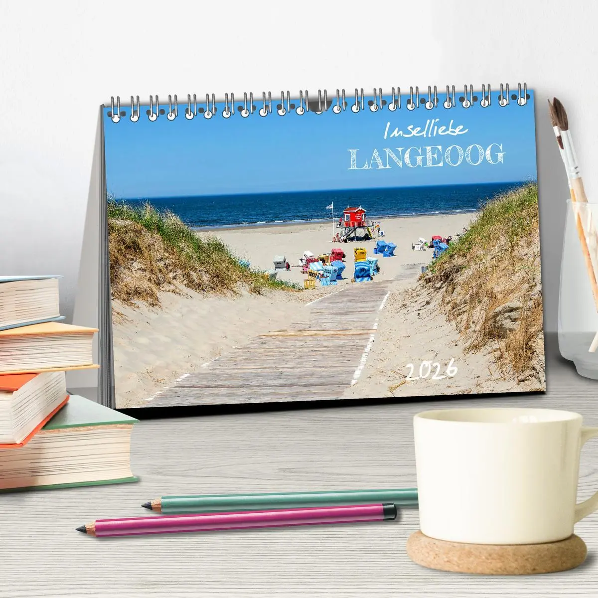 Bild: 9783457634936 | Inselliebe Langeoog (Tischkalender 2026 DIN A5 quer), CALVENDO...