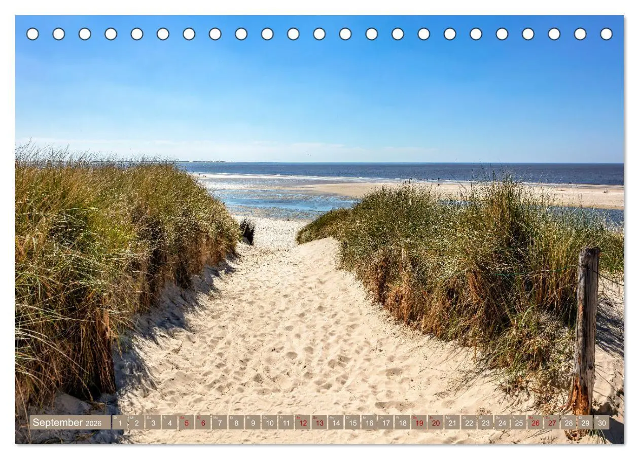 Bild: 9783457634936 | Inselliebe Langeoog (Tischkalender 2026 DIN A5 quer), CALVENDO...