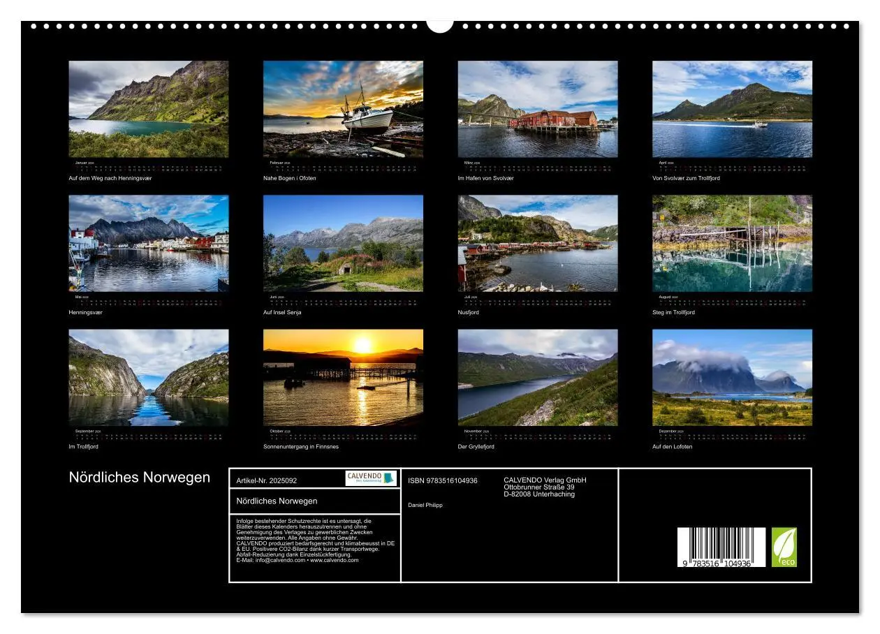 Bild: 9783516104936 | Nördliches Norwegen (hochwertiger Premium Wandkalender 2026 DIN A2...