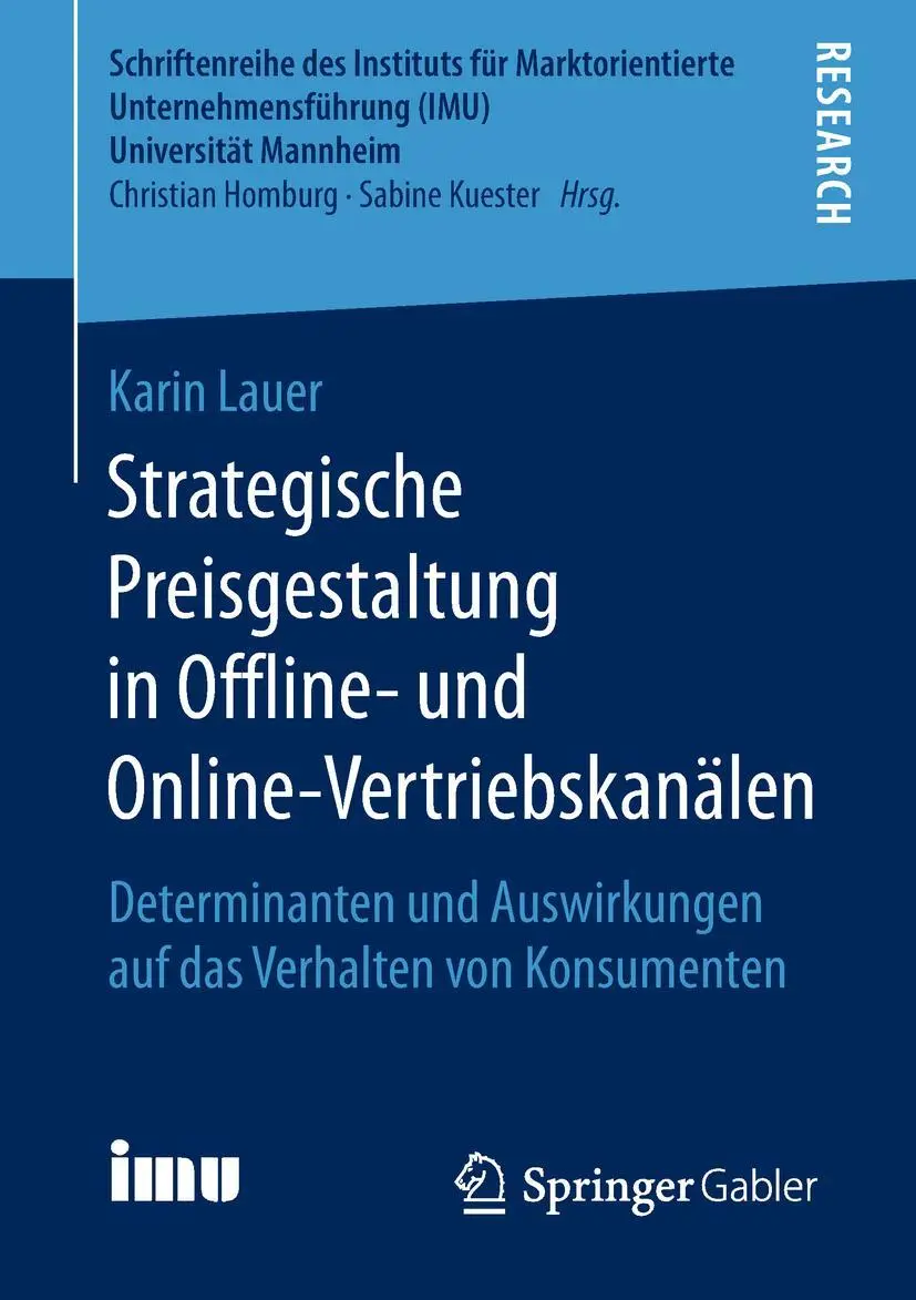 Cover: 9783658224936 | Strategische Preisgestaltung in Offline- und Online-Vertriebskanälen