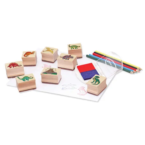 Bild: 681147005136 | MAC Dinosaurier Holzstempelset | Karton | 51360 | Deutsch | 2025