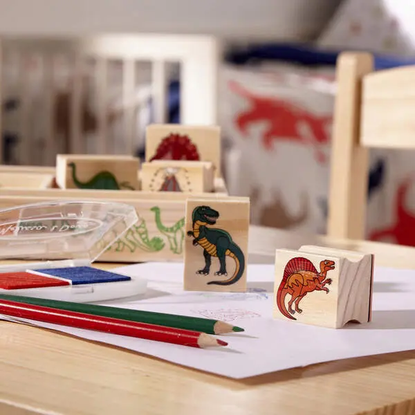 Bild: 681147005136 | MAC Dinosaurier Holzstempelset | Karton | 51360 | Deutsch | 2025
