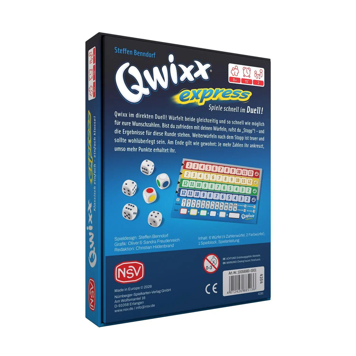 Bild: 4012426885136 | Qwixx Express | Spiel | Deutsch | 2026 | Cartamundi Deutschland