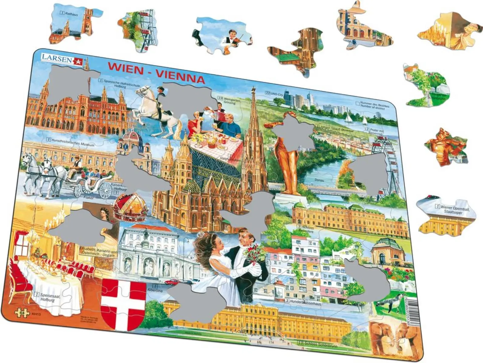 Cover: 7023850225136 | Puzzle - Wien | Puzzle | 2021 | Larsen | EAN 7023850225136