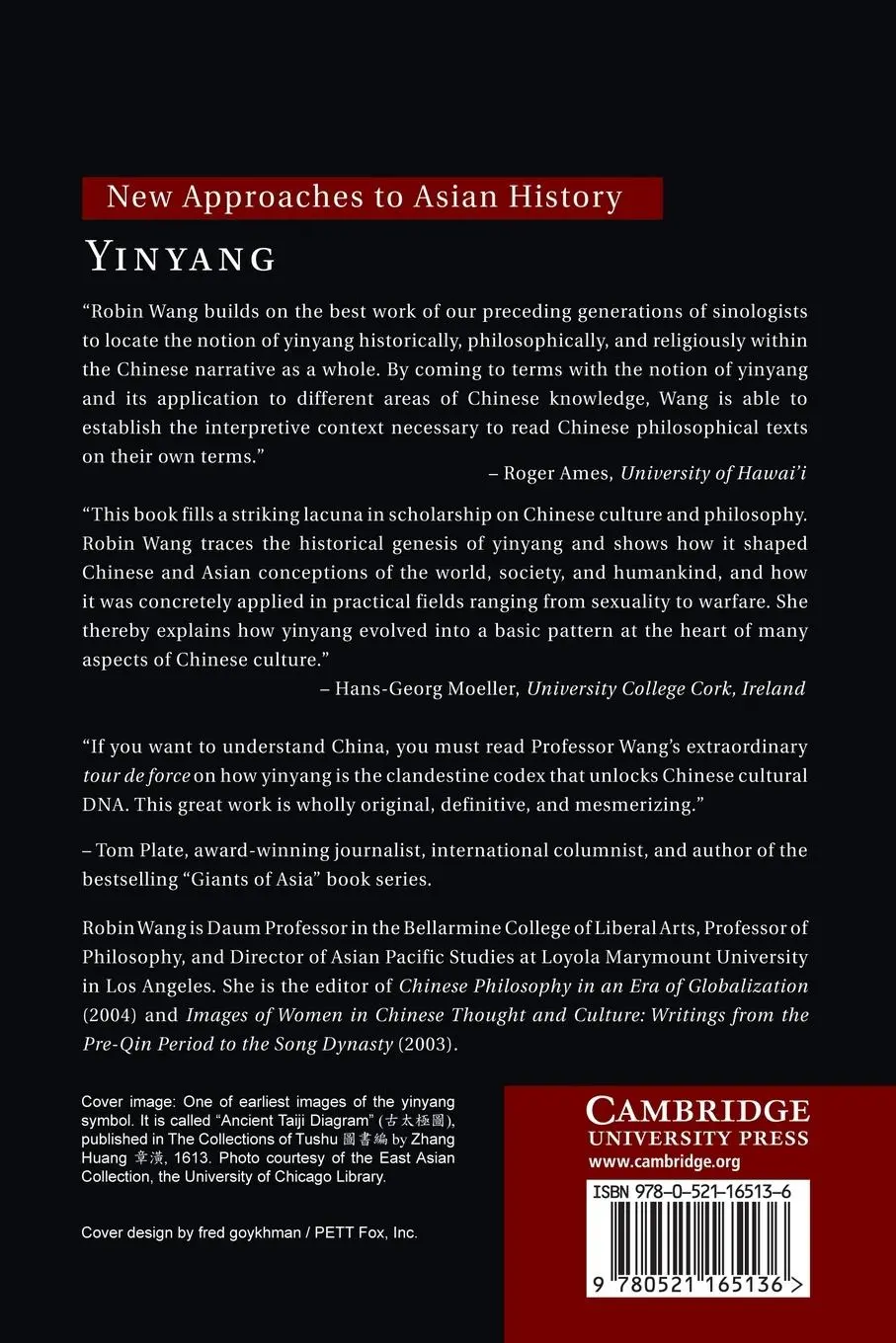 Rückseite: 9780521165136 | Yinyang | Robin Wang | Taschenbuch | Englisch | 2012