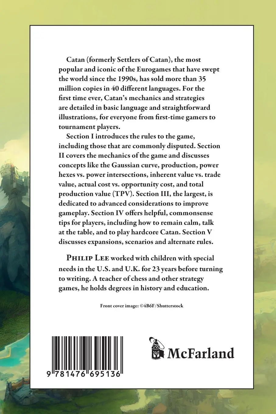 Rückseite: 9781476695136 | Catan | A Guide to Strategy | Philip Lee | Taschenbuch | Englisch