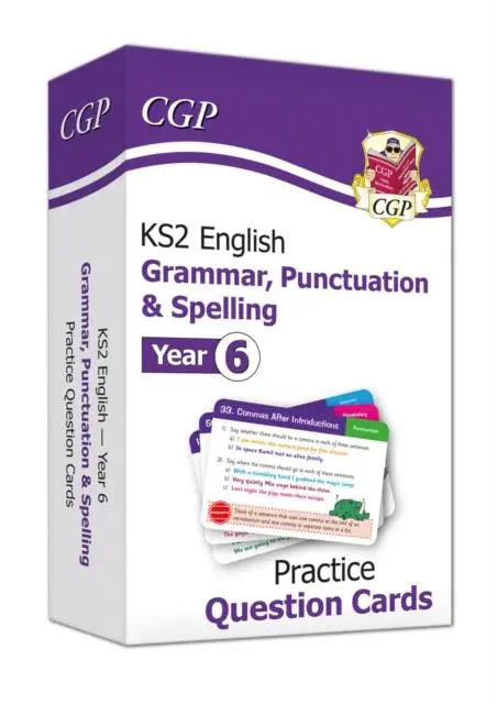 Cover: 9781789085136 | KS2 English Year 6 Practice Question Cards: Grammar, Punctuation &amp;...