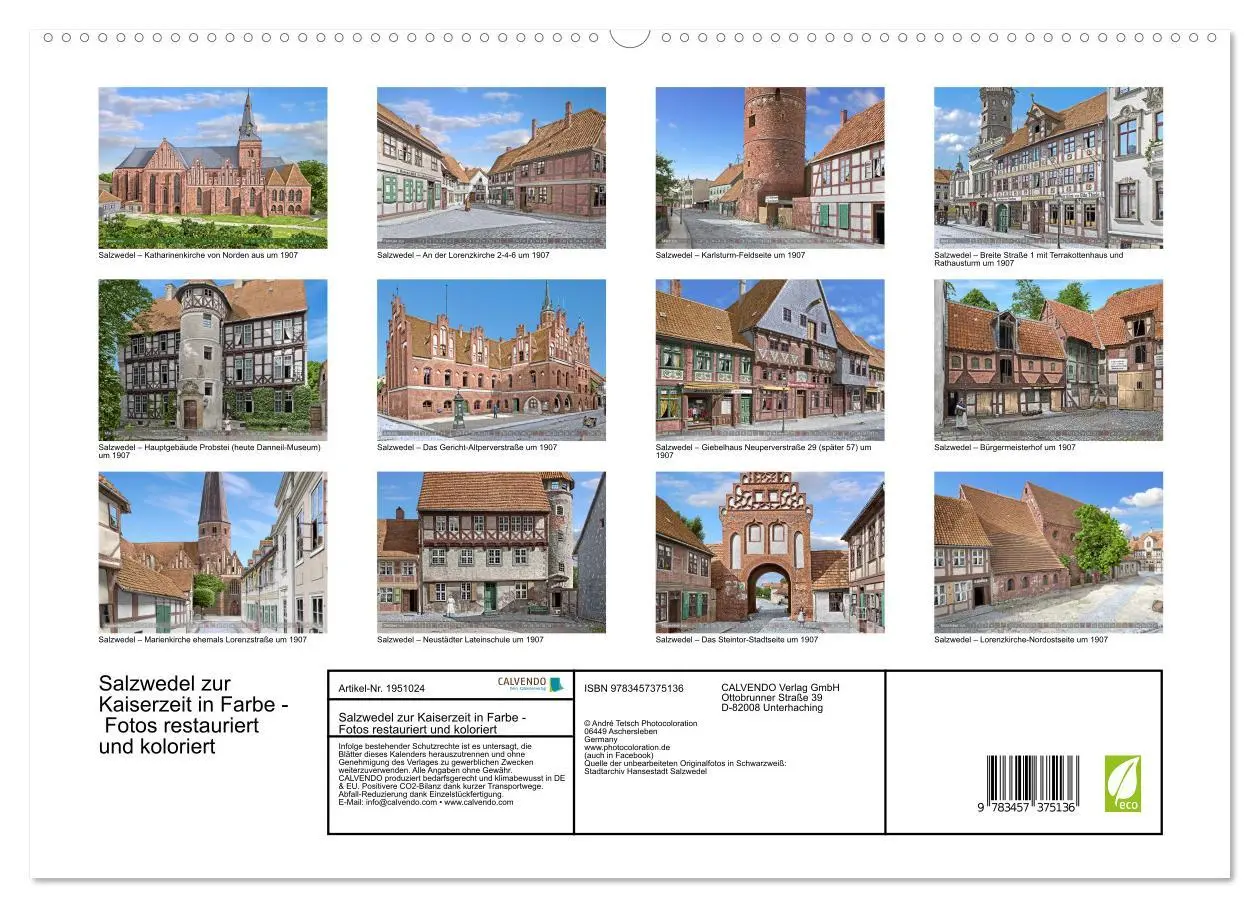 Bild: 9783457375136 | Salzwedel zur Kaiserzeit in Farbe - Fotos restauriert und koloriert...