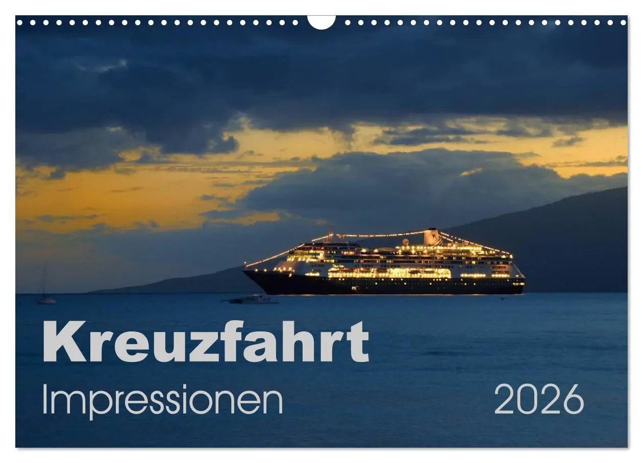Cover: 9783457995136 | Kreuzfahrt Impressionen (Wandkalender 2026 DIN A3 quer), CALVENDO...