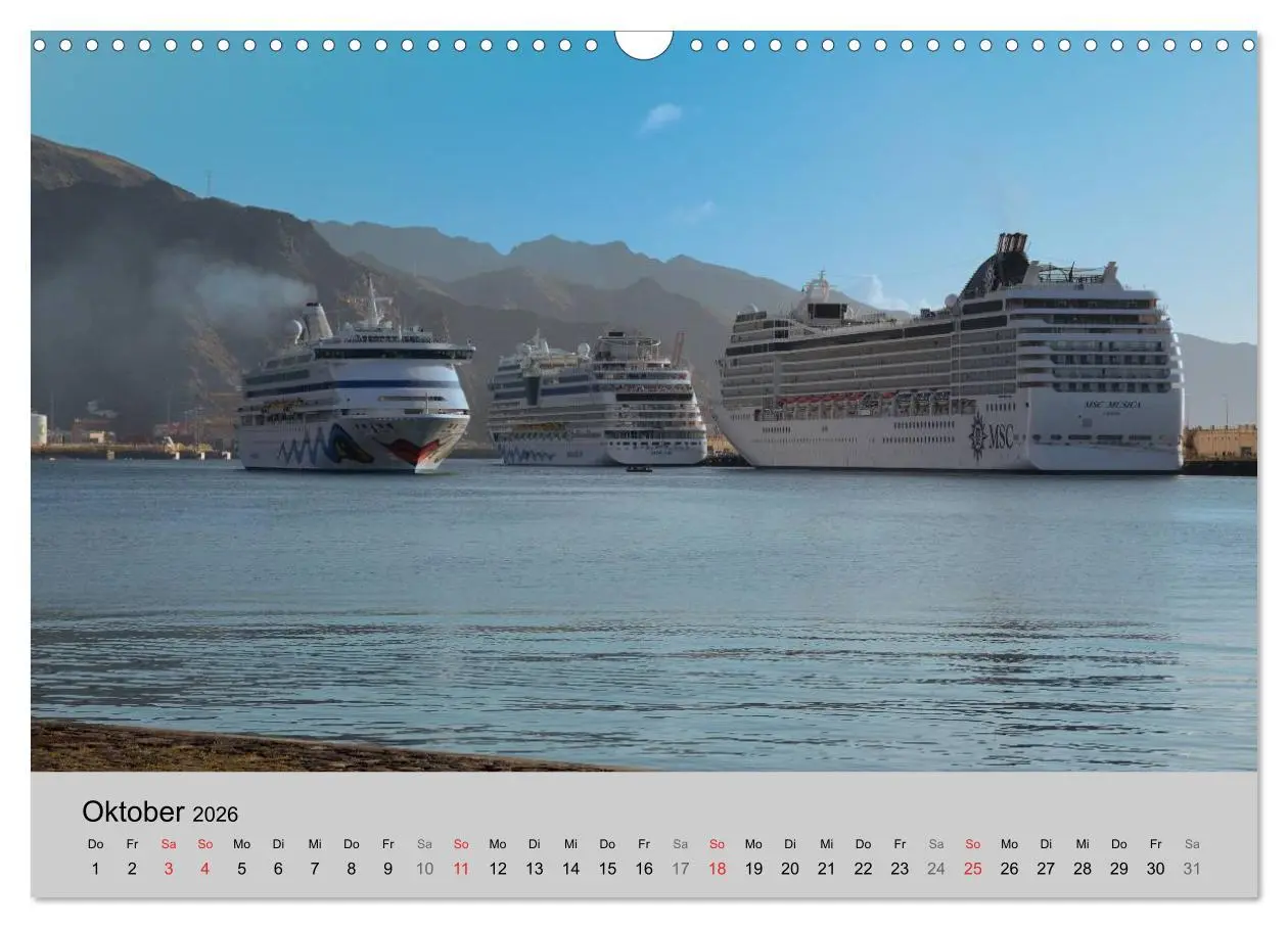 Bild: 9783457995136 | Kreuzfahrt Impressionen (Wandkalender 2026 DIN A3 quer), CALVENDO...