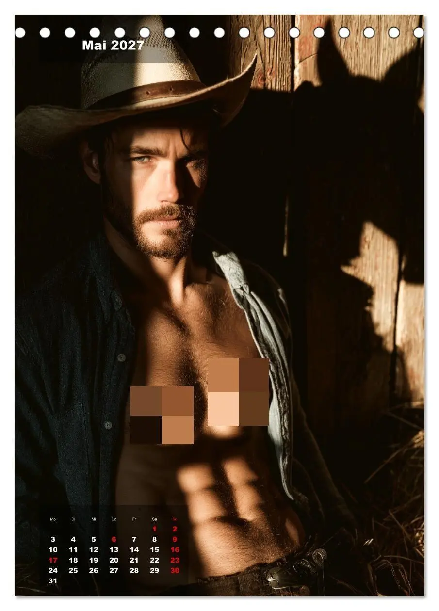 Bild: 9783516915136 | GEILE HENGSTE - Sexy Cowboys mit Ihren Pferden im Männerkalender...